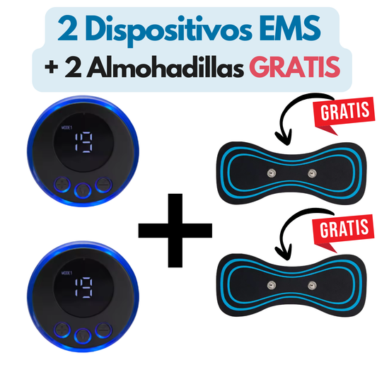 2 Dispositivos EMS  + 2 Almohadillas de Regalo GRATIS
